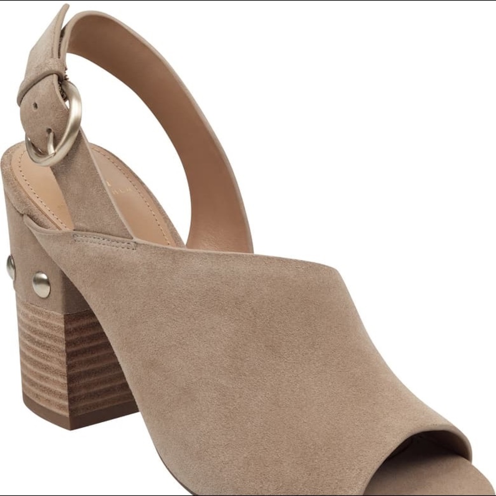 Marc Fisher Waleis Peep Toe Heels NEW - Picture 2 of 8